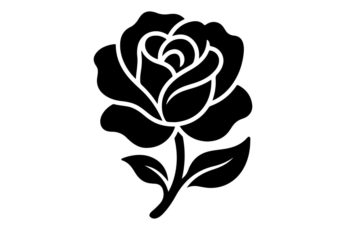 Floral Rose Lotus Silhouette, an Object Graphic by Gfx_Store (Photo 12 of 15)