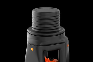 Stylized icon of a drilling head, a Technology Illustration by Artem Varnitsin