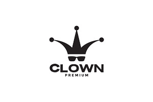 Face Clown With Sunglasses Logo