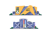 Shopping centers, malls, stores set, an Object Illustration by Good Studio (Thumbnail 2 of 5)