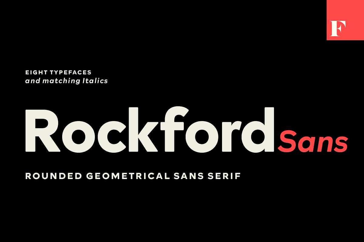 Rockford Geometric Sans Serif, a Sans Serif Font by Fenotype (Photo 1 of 11)