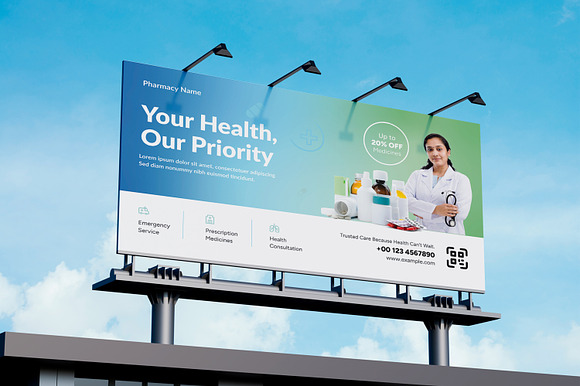 Pharmacy Billboard Template preview 7