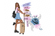 Travel Planner Clip Art Illustration, an Illustration by Collart Studio (Thumbnail 6 of 6)
