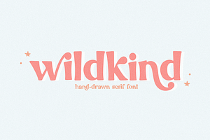 Wildkind | Boho Serif Font, a Serif Font by KA Designs