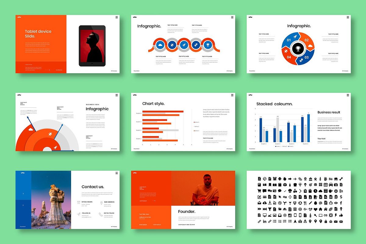 Kirun – Business PowerPoint Template, a Presentation Template by Dens ...