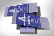 Christmas Raffle Ticket Template, a Card Template by Four C Graphic (Thumbnail 1 of 8)