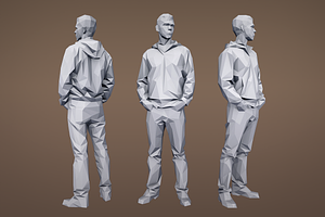 Lowpoly People Casual Pack Volume 1