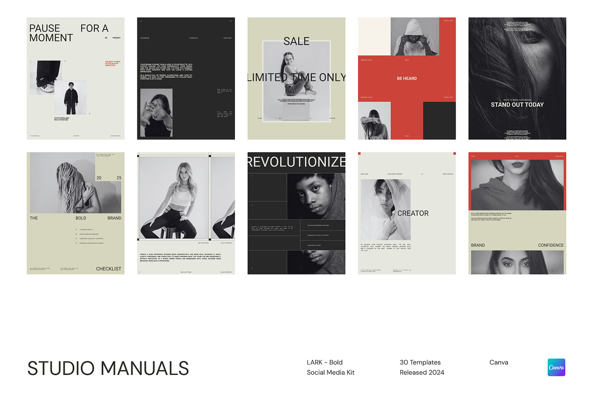 LARK - Bold Social Media Kit, a Social Media Template by Studio Manuals (Photo 4 of 8)