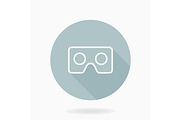 Vector Flat Icon . VR Logo, an Outline Icon by FineArtStudio (Thumbnail 1 of 3)