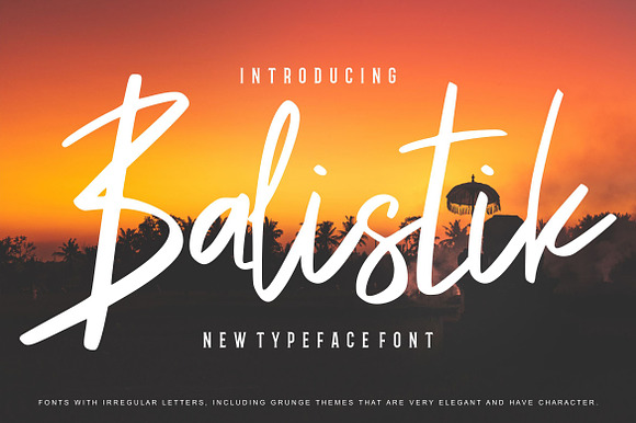 Balistik Modern Script Font