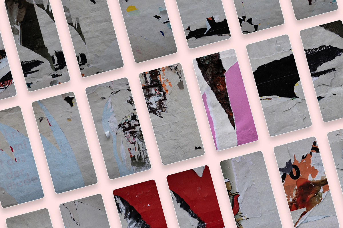 Walls of Berlin Torn Paper Textures, a Texture Graphic by Nomad Visuals (Photo 6 of 10)
