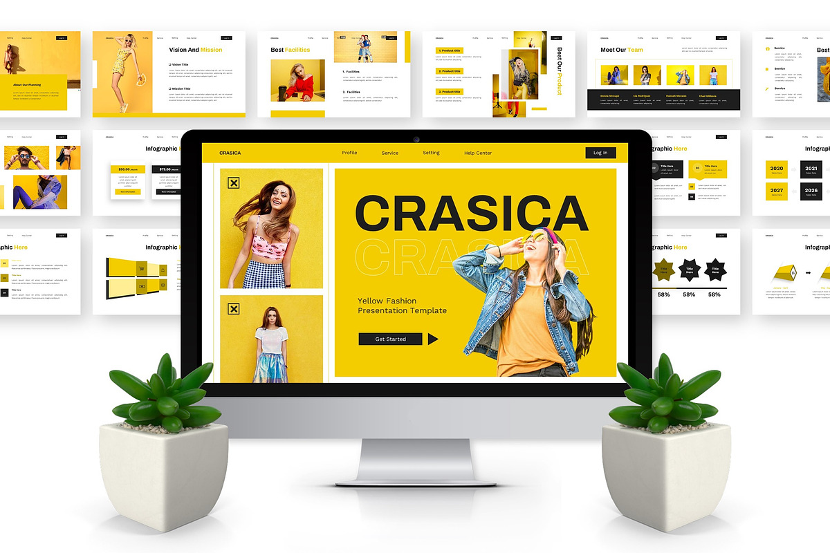 Crasica - Yellow Fashion Keynote preview 2