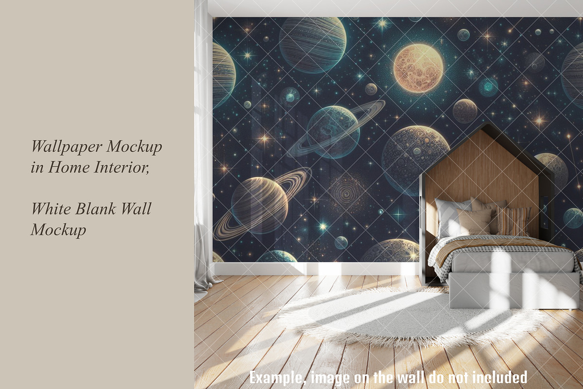 Nursery Wallpaper Mockup, a Product Mockup by MockupArtDesign (Photo 3 of 6)