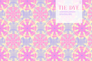 Watercolor seamless pattern Tie Dye