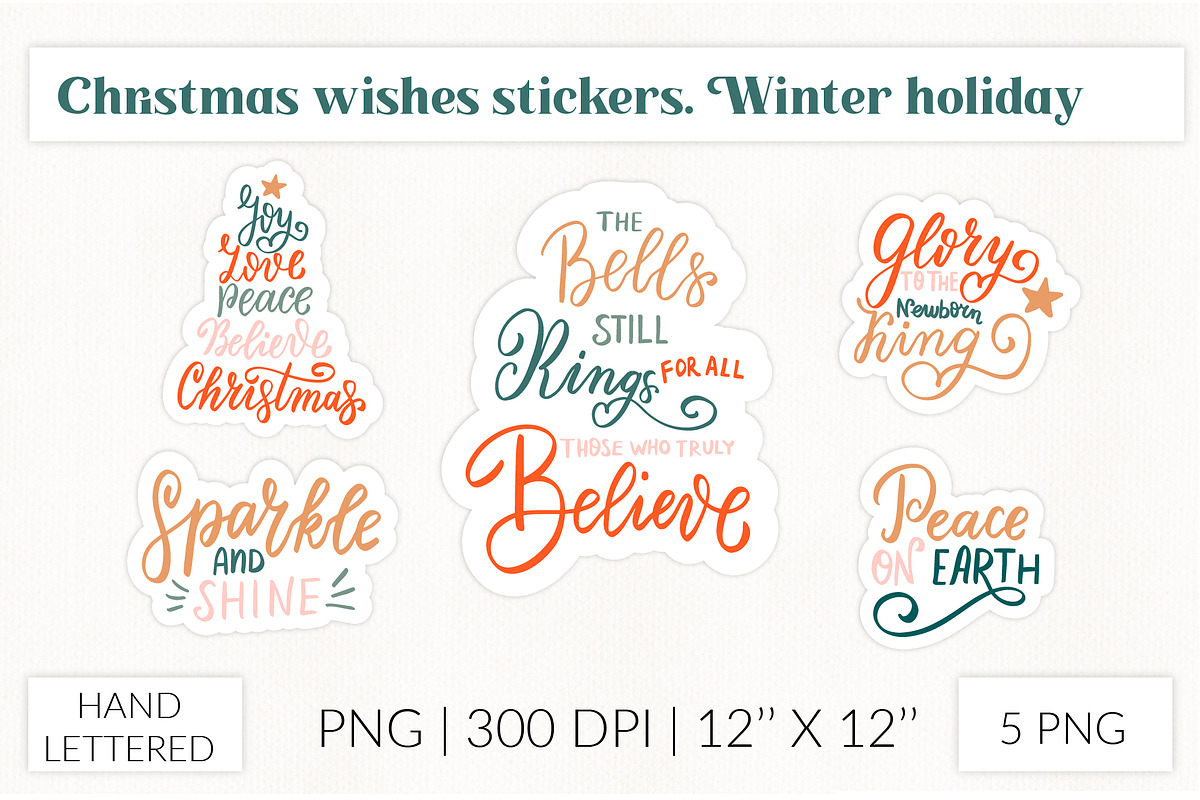 Christmas stickers bundle PNG, an Object Graphic by Let's Art (Photo 12 of 14)