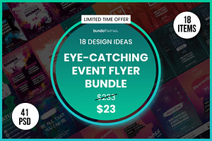 18 Eye-Catching Event Flyer Bundle
