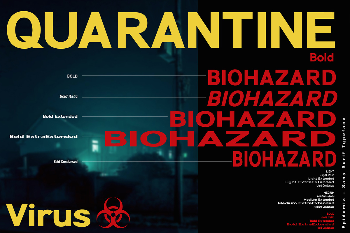 Epidemia - Sans Serif Font Family preview 5