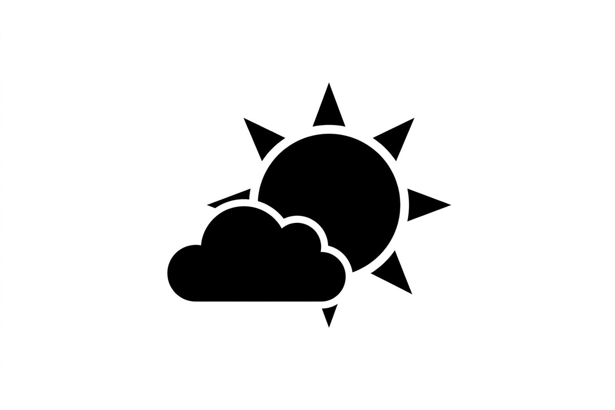 Sunny Cloud Weather Symbols, an Object Graphic by Designer_Momina (Photo 4 of 5)
