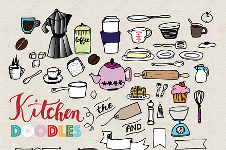 Kitchen Doodles - Vector Set