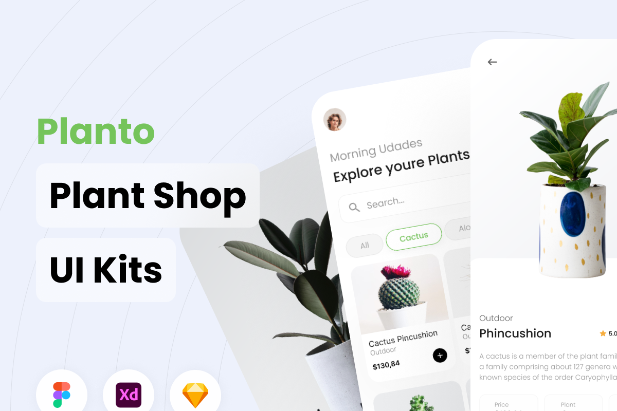 Plant Shop, an UI Kit Template by udacreative_id