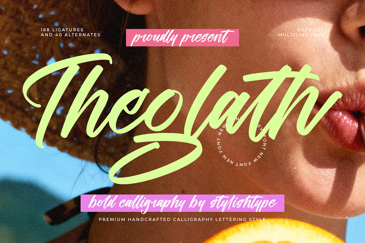 Theglath Bold Calligraphy Font, a Script Font by stylishtype.co (Photo 1 of 20)