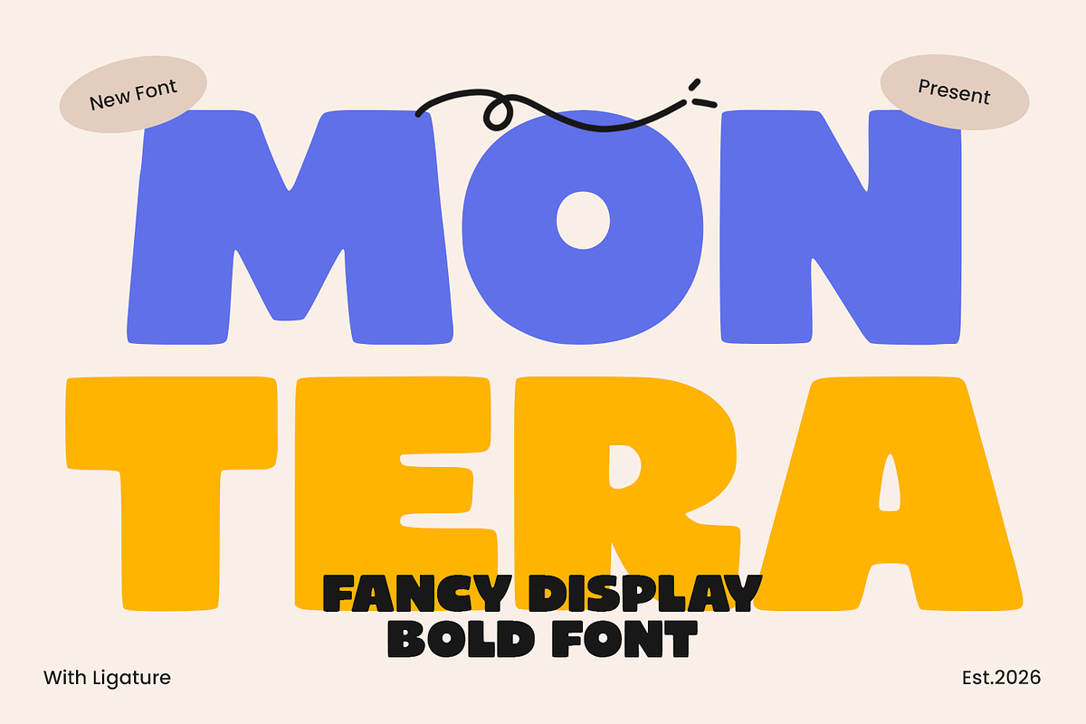 Montera - Food Font, a Sans Serif Font by Umitype (Photo 1 of 8)