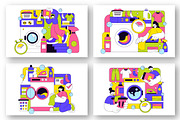 10 Laundry Room Vector Illustration, an Object Illustration by denayunebgt (Thumbnail 3 of 4)