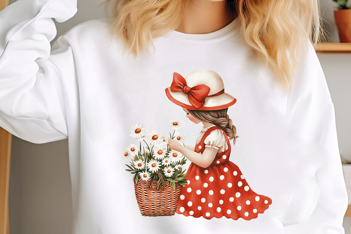 Little Summer Girl PNG Clipart, an Illustration by designcity5 (Photo 5 of 5)