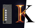 HD Photoshop Gold, text logo FX, a Layer Style Add-On by Giallo (Thumbnail 5 of 15)