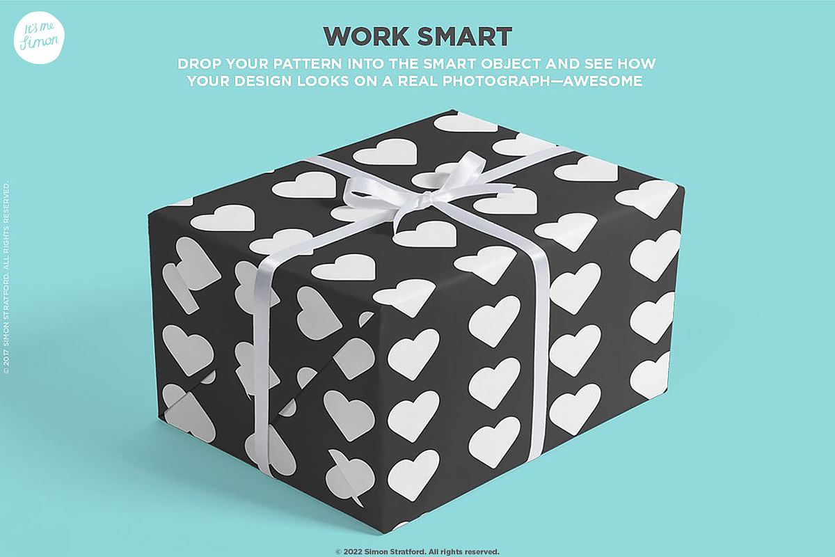 Gift Box mockup, a Packaging Mockup by Itsmesimon (Photo 2 of 7)
