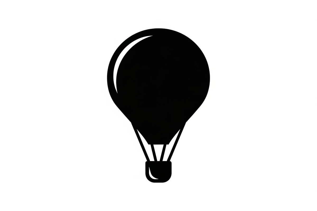 Hot Air Balloon Silhouette Bundle, an Illustration by Designer_Momina (Photo 3 of 51)