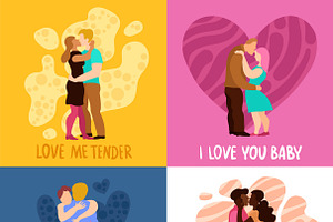 Love Hugs Design Concept Set