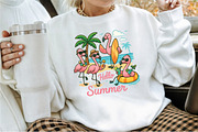 Flamingo Summer Png Sublimation Desi, an Illustration by Sublimation Artist (Thumbnail 2 of 9)