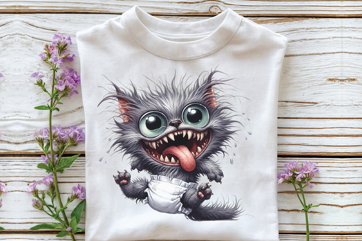 Funny Quirky Cats Clipart, an Icon by CraftArtStudio (Photo 3 of 6)