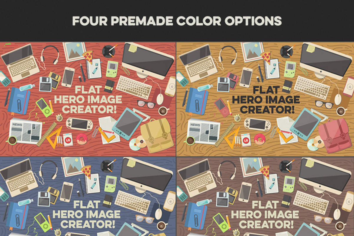 Flat Hero Image Creator preview 3