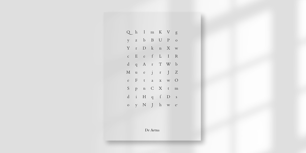 De Aetna Regular Pro, a Serif Font by Rudolf Horaczek (Photo 2 of 7)
