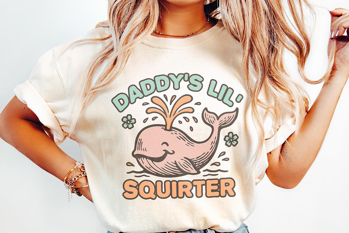 Daddy’s Lil’ Squirter PNG, Cute, an Illustration by SharpMarketplace (Photo 2 of 9)