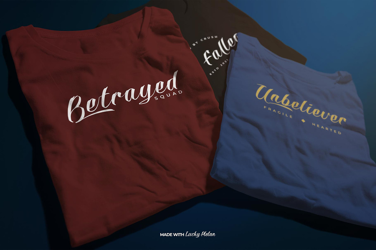 Lucky Pletan Typeface, a Script Font by alit design (Photo 3 of 15)