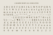 Camarine Drawn, a Serif Font by Craft Supply Co. (Thumbnail 8 of 8)