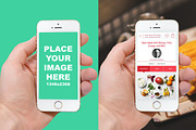 iPhone6 Mockup-Changeable Background, an iPhone Mockup by Made by Mancie (Thumbnail 1 of 5)
