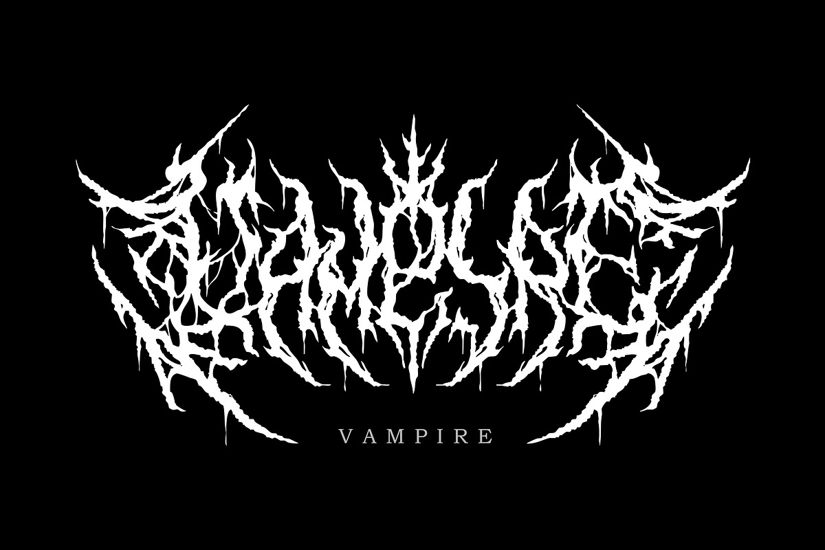 Maskdown | Black Metal Font Vol. 1, a Blackletter Font by Madhaline Studio (Photo 3 of 9)