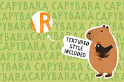 Lovely Capybara | Handwritten font, a Handwritten Font by JuliaVolkova (Thumbnail 4 of 9)