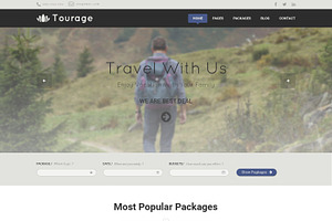 Tourage - PSD Website Template