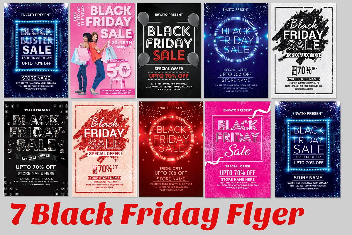 Black Friday Flyer, a Flyer Template by Creative  designer (Photo 1 of 7)
