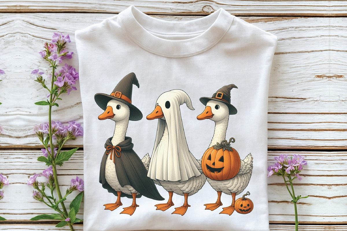 Boo Ghost Goose PNG Halloween, an Illustration by CraftArtStudio (Photo 3 of 4)