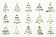 Watercolor Christmas Tree Winter PNG, a Seasonal Illustration by SugarCloudStudioArt (Thumbnail 3 of 4)
