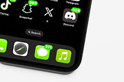 Phone App Icon Mockup, an iPhone Mockup by AKMAL STUDIO (Thumbnail 4 of 5)