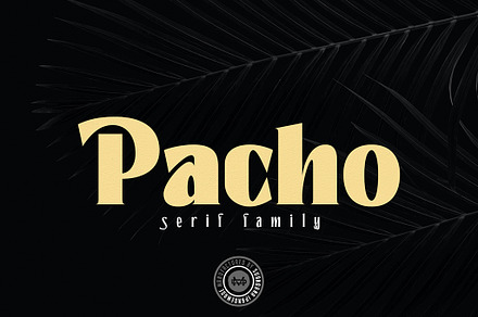 Pacho - Serif Family, a Serif Font by madeDeduk