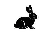Cute Rabbit Silhouette Vector Bundle, an Illustration by yasushie (Thumbnail 43 of 51)