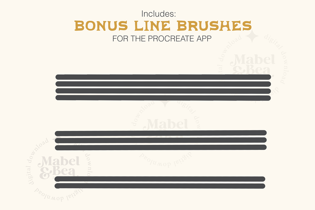 The Ghost Creator Stamp Brush Pack, a Brush Add-On by Mabel & Bea (Photo 7 of 7)